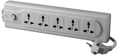 

HPL Extension 5 Socket Surge Protector(White)