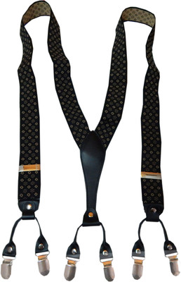 

Navaksha Y- Back Suspenders for Men(Black)