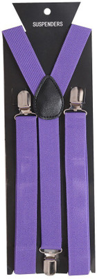 

Tiekart Y- Back Suspenders for Men(Purple)