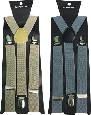 

atyourdoor Y- Back Suspenders for Men(Brown)