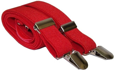 

A&S Y- Back Suspenders for Men(Red)