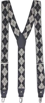 

Alvaro Castagnino Y- Back Suspenders for Men(Black, Beige)