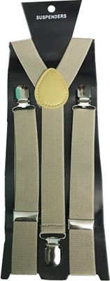 

atyourdoor Y- Back Suspenders for Men(Brown)