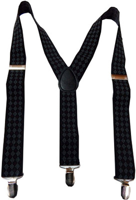 

Navaksha Y- Back Suspenders for Men(Black)
