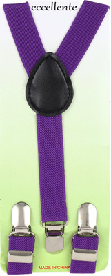 

Eccellente Y- Back Suspenders for Boys(Purple)