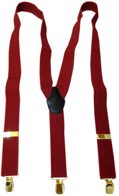

Navaksha Y- Back Suspenders for Men(Red)