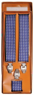 Tiekart Y- Back Suspenders for Men(Blue)