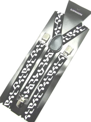 

A&S Y- Back Suspenders for Men(Black)