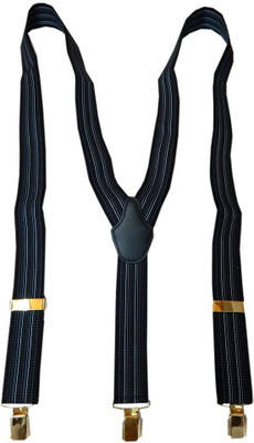

Navaksha Y- Back Suspenders for Men(Black)