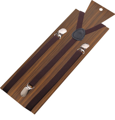 Peluche Y- Back Suspenders for Men(Brown)