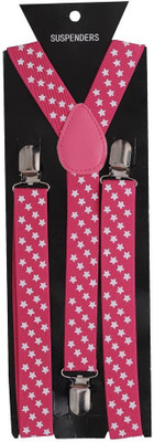 

Tiekart Y- Back Suspenders for Men(Red)