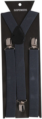 

Tiekart Y- Back Suspenders for Men(Black)