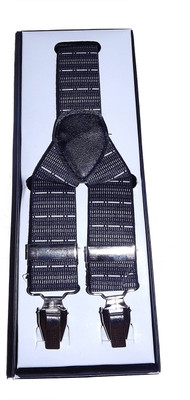 

Mentiezi Y- Back Suspenders for Men(Black)