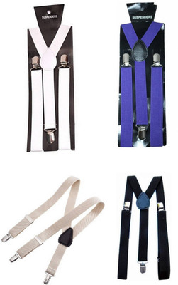 

Nancydiva Y- Back Suspenders for Men(Black, White, Tan, Blue)