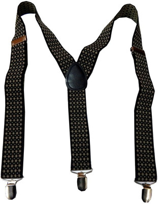 

Navaksha Y- Back Suspenders for Men(Black)