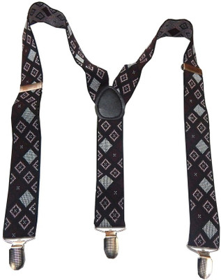 

Navaksha Y- Back Suspenders for Men(Black)
