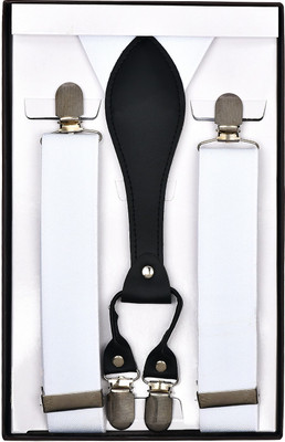 

Eccellente Y- Back Suspenders for Men(White)
