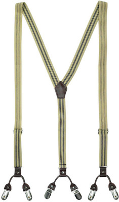 

The Tie Hub Y- Back Suspenders for Men(Black)