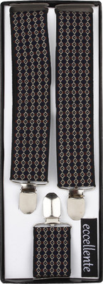 

Eccellente Y- Back Suspenders for Men(Black)