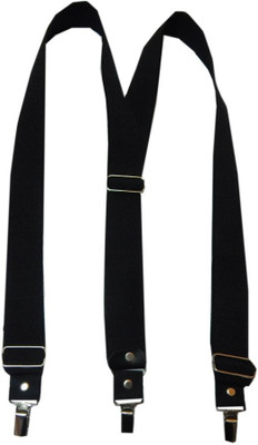 Navaksha Y- Back Suspenders for Men(Black)