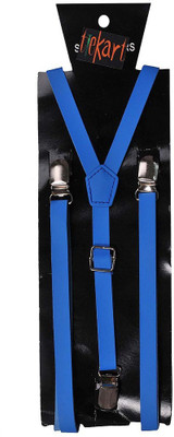 

Tiekart Y- Back Suspenders for Men(Blue)