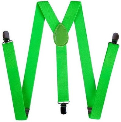 

A&S Y- Back Suspenders for Men(Green)