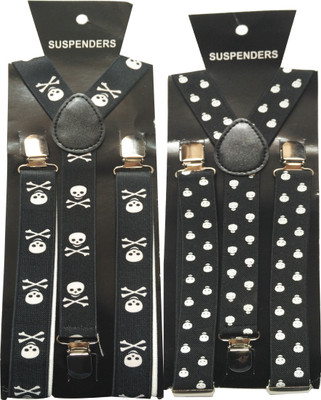Swarn Y- Back Suspenders for Men(Black)