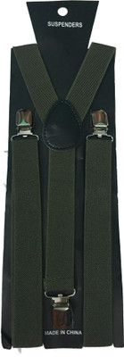 

atyourdoor Y- Back Suspenders for Men(Green)