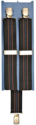 

Tiekart Y- Back Suspenders for Men(Black)