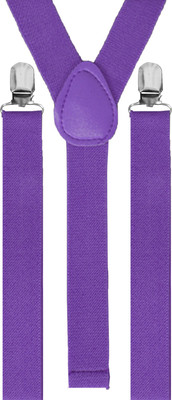 

Fancy Steps Y- Back Suspenders for Men(Purple)