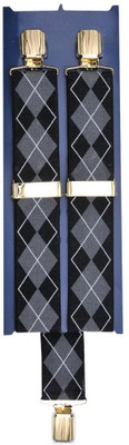 

Tiekart Y- Back Suspenders for Men(Black)