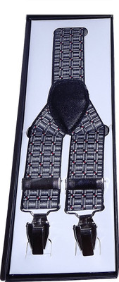 

Mentiezi Y- Back Suspenders for Men(Black)