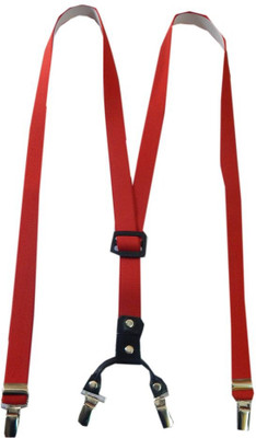 

Navaksha Y- Back Suspenders for Men(Red)
