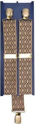 

Tiekart Y- Back Suspenders for Men(Brown)
