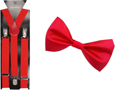 

Bsquare Y- Back Suspenders for Men, Women(Red)