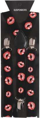 

Tiekart Y- Back Suspenders for Men(Black)