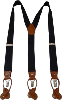 

Navaksha Y- Back Suspenders for Men(Black)