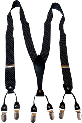 

Navaksha Y- Back Suspenders for Men(Black)