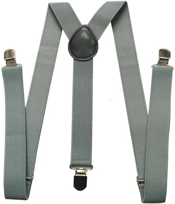 

ZACHARIAS Y- Back Suspenders for Men, Boys, Girls(Grey)