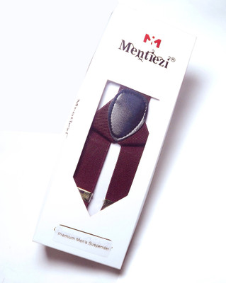 

Mentiezi Y- Back Suspenders for Men(Maroon)