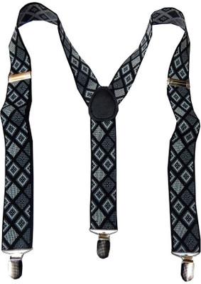

Navaksha Y- Back Suspenders for Men(Black)