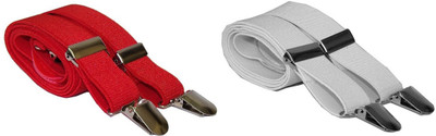 Civil Outfitters Y- Back Suspenders for Men(Red)