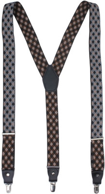 

Alvaro Castagnino Y- Back Suspenders for Men(Black, Brown)