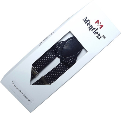 

Mentiezi Y- Back Suspenders for Men(Black)
