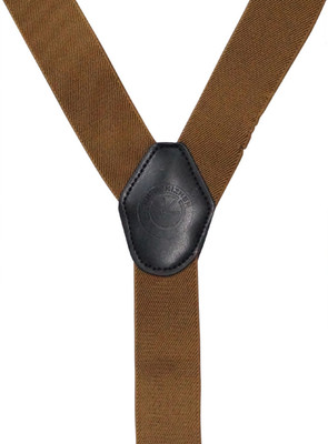 The Tie Hub Y- Back Suspenders for Men(Brown)