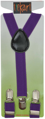 

Tiekart Y- Back Suspenders for Men(Purple)