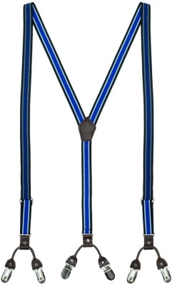 the tie hub Y- Back Suspenders for Men(Blue)