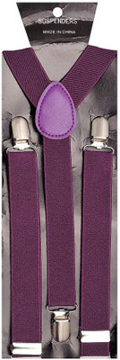 

Tiekart Y- Back Suspenders for Men(Purple)