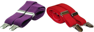 

Civil Outfitters Y- Back Suspenders for Men(Red)