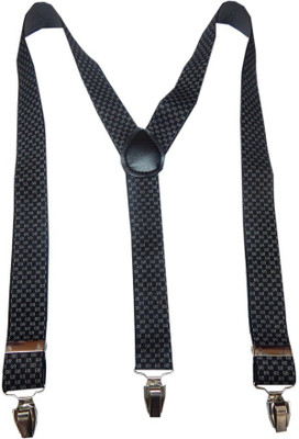 

Navaksha Y- Back Suspenders for Men(Black)